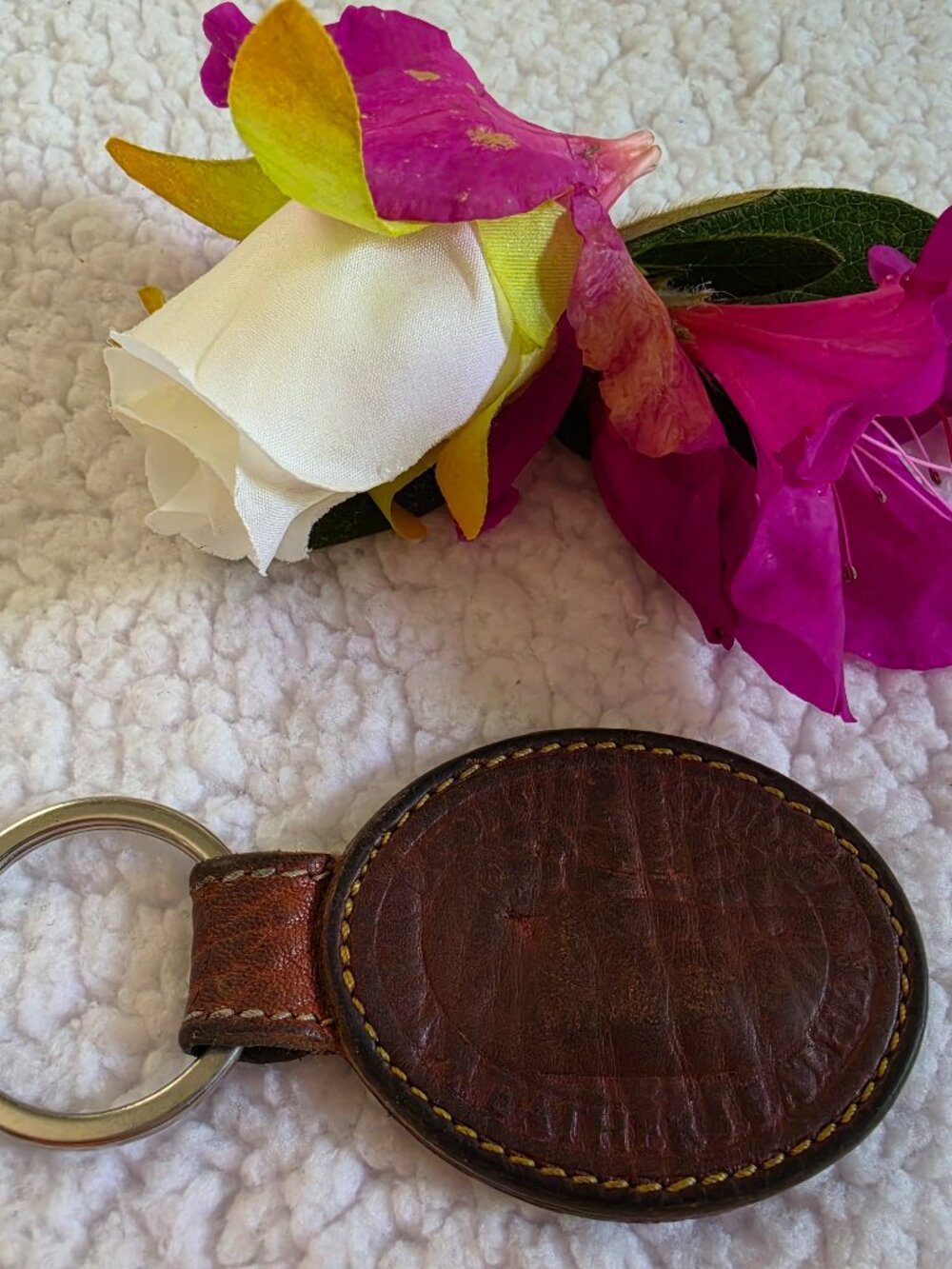 Dooney & Bourke Vintage Leather Key Fob
